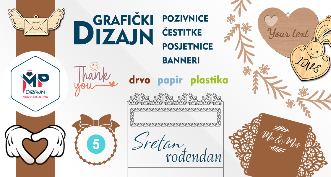 Početna 10 Dizajn čestitaka i pozivnica za rođendane, slavlja, godišnjice, svatove