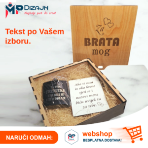 Unutrašnjost personalizirane rođendanske poklon kutije